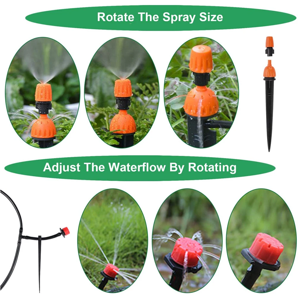 20PCS Irrigation Drippers Sprinklers Adjustable Misting Nozzle Sprinkler Water Flow Drip For Vegetable Gardens Sprinklers Tool
20PCS Irrigation Drippers Sprinklers Adjustable Misting Nozzle Sprinkler Water Flow Drip For Vegetable Gardens Sprinklers Tool