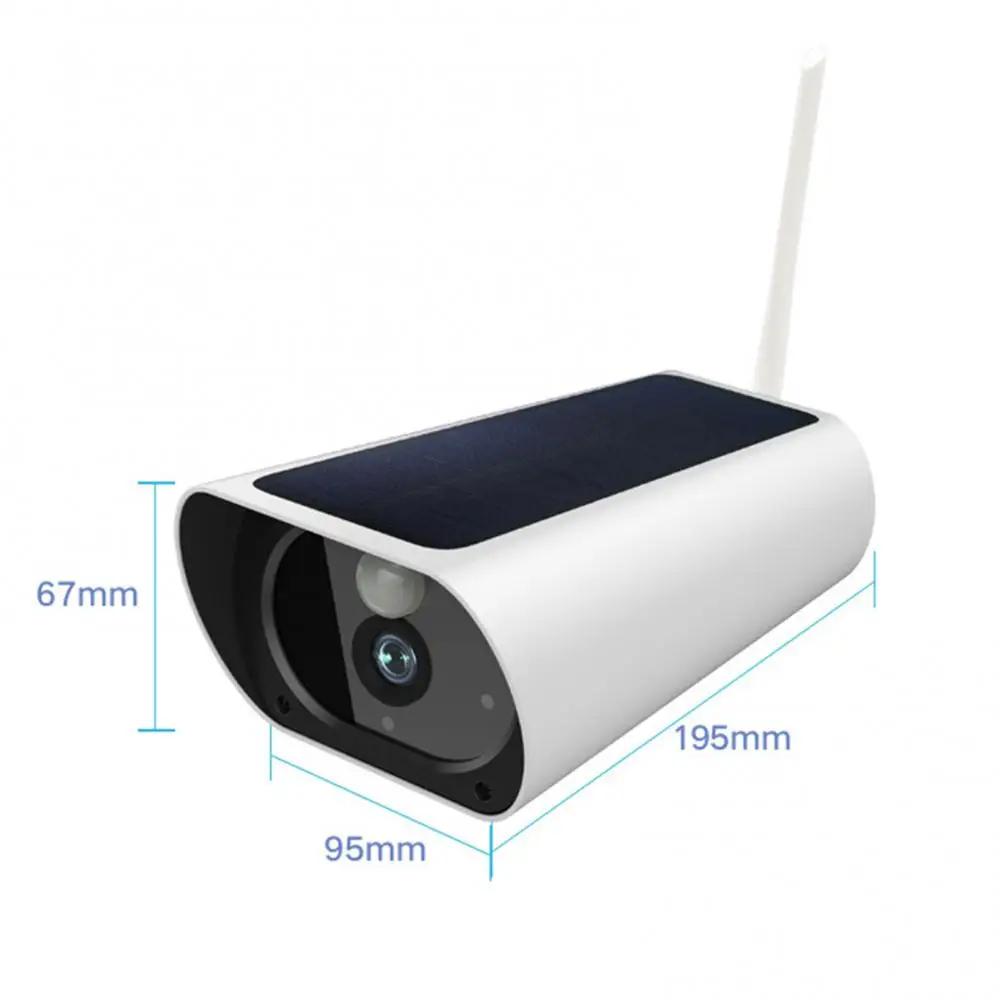 1080P Solar Powered Webcam Camera Waterproof Wireless Monitor Ultra Wide-angle Lens With Night Vision PIR Human Detection Alarm
1080P Solar Powered Webcam Camera Waterproof Wireless Monitor Ultra Wide-angle Lens With Night Vision PIR Human Detection Alarm