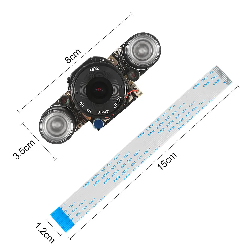 For Raspberry Pi 3 2 Camera Module IR-Cut Night Vision 3MP OV5647 72 Degree Focal Adjustabl Camera 
For Raspberry Pi 3 2 Camera Module IR-Cut Night Vision 3MP OV5647 72 Degree Focal Adjustabl Camera