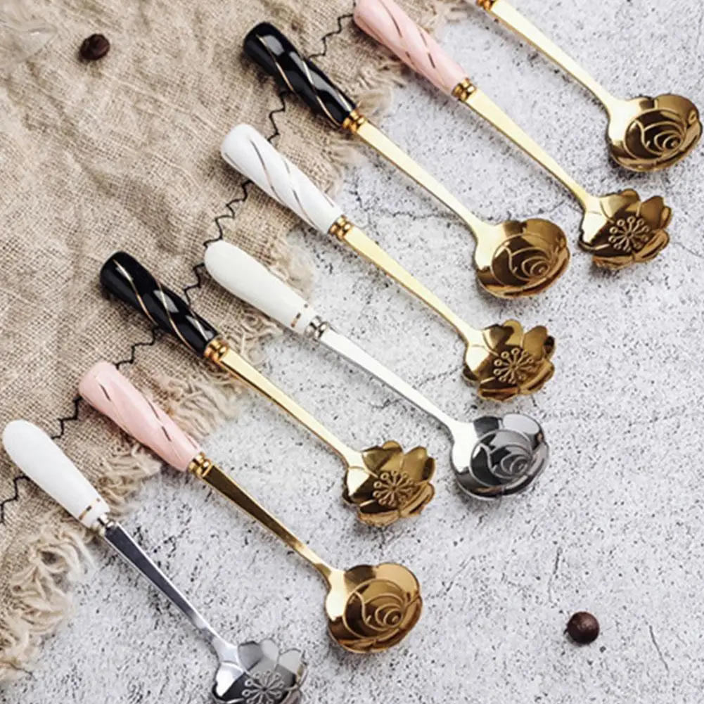 1 Piece Steel Flower Spoon Coffee Stirring Spoon Dessert Handle Flower 12cm*2.7cm Measuring Spoons
1 Piece Steel Flower Spoon Coffee Stirring Spoon Dessert Handle Flower 12cm*2.7cm Measuring Spoons