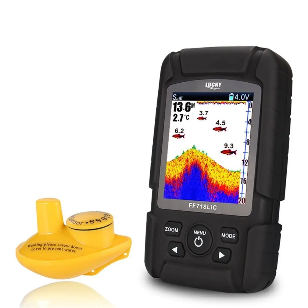 FF718LIC-WLA Fish Finder Wireless Fishfinder Fishing Sonar 45M/147Feet Depth Sounder Echosonda Echolot Echo Sondeur Deeper
FF718LIC-WLA Fish Finder Wireless Fishfinder Fishing Sonar 45M/147Feet Depth Sounder Echosonda Echolot Echo Sondeur Deeper