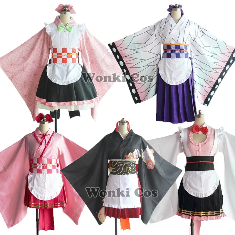 Demon Slayer Kimetsu No Yaiba Cosplay Costume Maid Dress Kimono Nezuko Tsuyuri Kanawo Kochou Shinobu Kanroji Mitsuri Cosplay
Demon Slayer Kimetsu No Yaiba Cosplay Costume Maid Dress Kimono Nezuko Tsuyuri Kanawo Kochou Shinobu Kanroji Mitsuri Cosplay