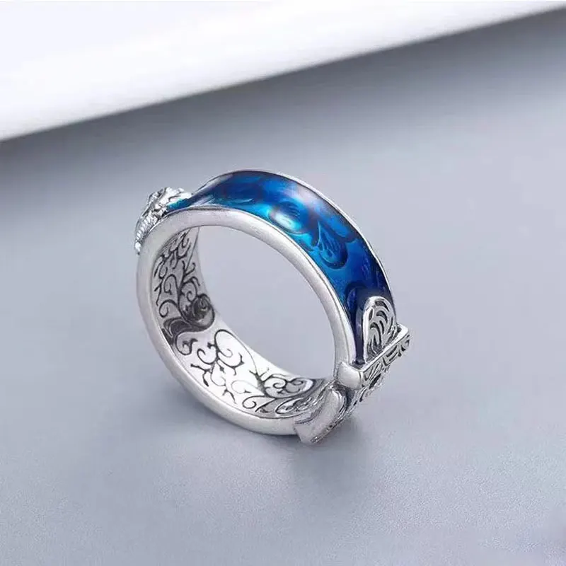 925 Sterling Silver Ring Tiger Head G Retro Enamel Men And Women Ring Jewelry Personality Tide Hip Hop Rock Party Jewelry Gift
925 Sterling Silver Ring Tiger Head G Retro Enamel Men And Women Ring Jewelry Personality Tide Hip Hop Rock Party Jewelry Gift