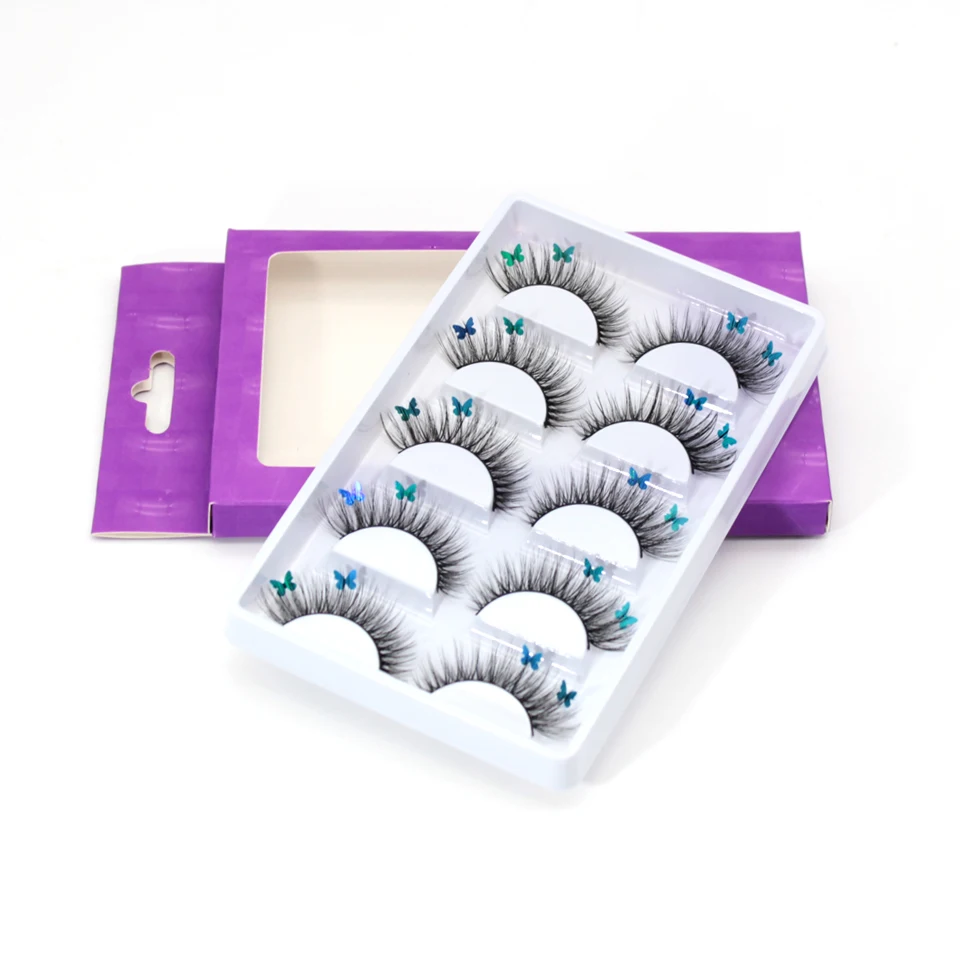 3D False Eyelashes 5 Pairs Natural Length Butterfly Eyelashes Hand Made Faux Mink Christmas For Make Up With Butterfly
3D False Eyelashes 5 Pairs Natural Length Butterfly Eyelashes Hand Made Faux Mink Christmas For Make Up With Butterfly