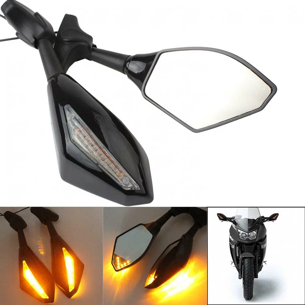 2xfor Honda Kawasaki Suzuki Motorcycle Motorbike Rearview Wing Mirrors AMBER LED Turn Signal Indicator Lamp Modified Side Mirror
2xfor Honda Kawasaki Suzuki Motorcycle Motorbike Rearview Wing Mirrors AMBER LED Turn Signal Indicator Lamp Modified Side Mirror