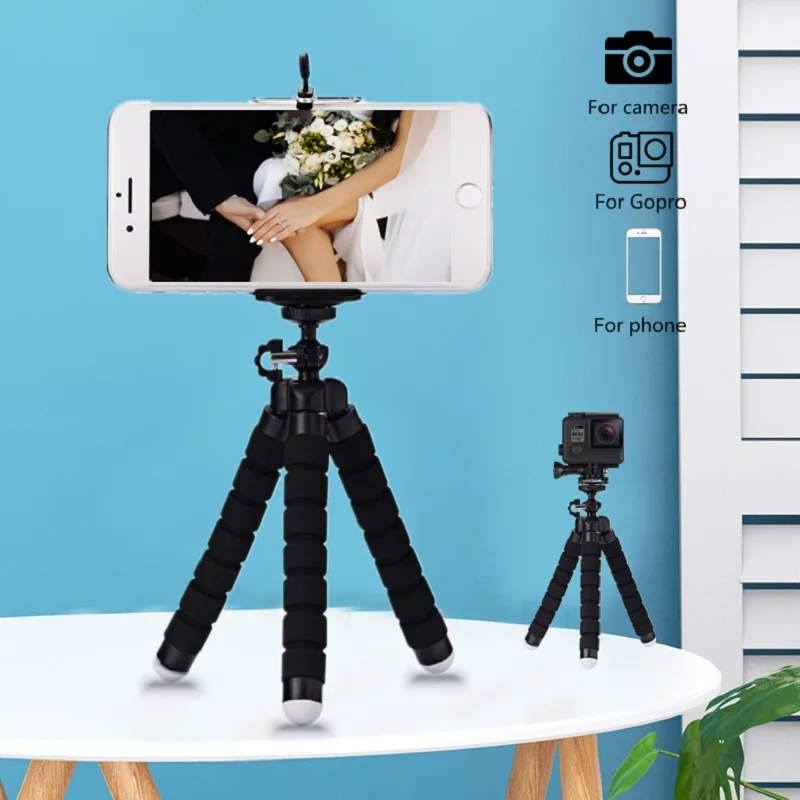 Гибкий мини-штатив Осьминог с губкой для iPhone, Samsung, Xiaomi, штатив для смартфона для камеры Gopro 9, 8, 7, оптовая продажа
Гибкий мини-штатив Осьминог с губкой для iPhone, Samsung, Xiaomi, штатив для смартфона для камеры Gopro 9, 8, 7, оптовая продажа