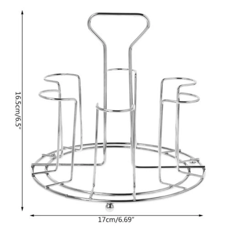 Quick Drain Metal Cup Holder Metal Silver Mug Tree Holder 6 Cups Coffee Tea Glass Cup Rack Storage Stand Home Kitchen Storage
Quick Drain Metal Cup Holder Metal Silver Mug Tree Holder 6 Cups Coffee Tea Glass Cup Rack Storage Stand Home Kitchen Storage