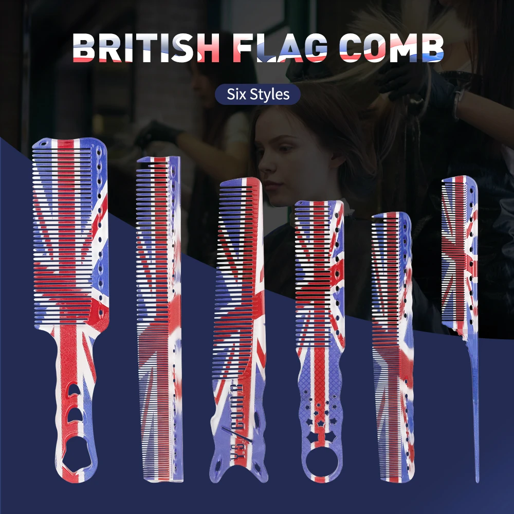 Multiple PP Material Vintage Flag Pattern Combs Salon Beauty Hair Cutting Styling-Tools Tip-Tail Personality Non-slip Combs
Multiple PP Material Vintage Flag Pattern Combs Salon Beauty Hair Cutting Styling-Tools Tip-Tail Personality Non-slip Combs