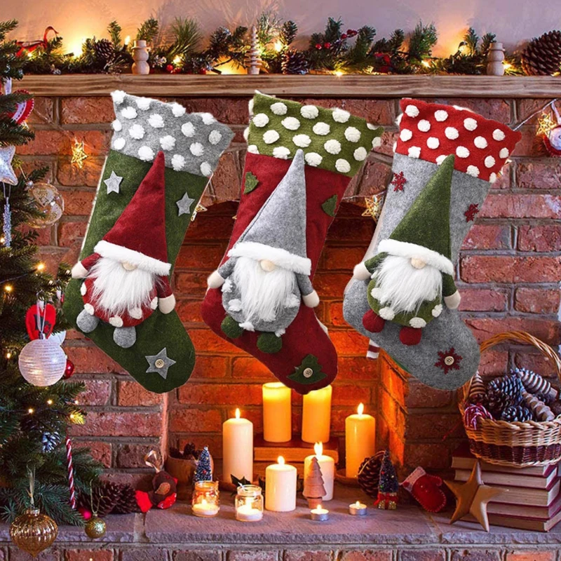 New Year Christmas Socks Gift Bag Lamb Wool Children's Candy Christmas Socks Ornament Christmas Decorations for Home Navidad
New Year Christmas Socks Gift Bag Lamb Wool Children's Candy Christmas Socks Ornament Christmas Decorations for Home Navidad