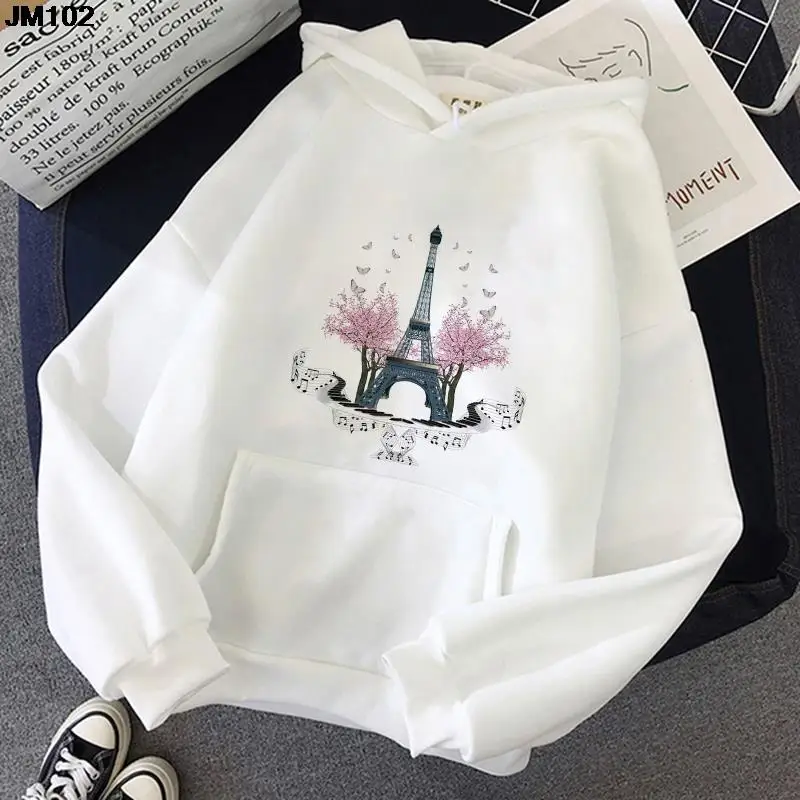 Harajuku Women Pullover Fall/Winter Fashion Paris Eiffel Tower Print Woman Sweatshirt Casual Long Sleeve Female Clothing Hoodie
Harajuku Women Pullover Fall/Winter Fashion Paris Eiffel Tower Print Woman Sweatshirt Casual Long Sleeve Female Clothing Hoodie