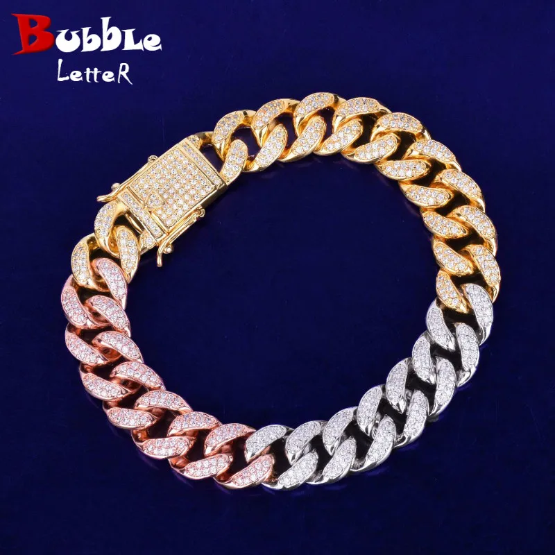 Mixed Color Miami Cuban Chain Bracelet Men's Hip hop Jewelry AAA Zirconia Colorful Bracelets 7" 8" 9"
Mixed Color Miami Cuban Chain Bracelet Men's Hip hop Jewelry AAA Zirconia Colorful Bracelets 7" 8" 9"