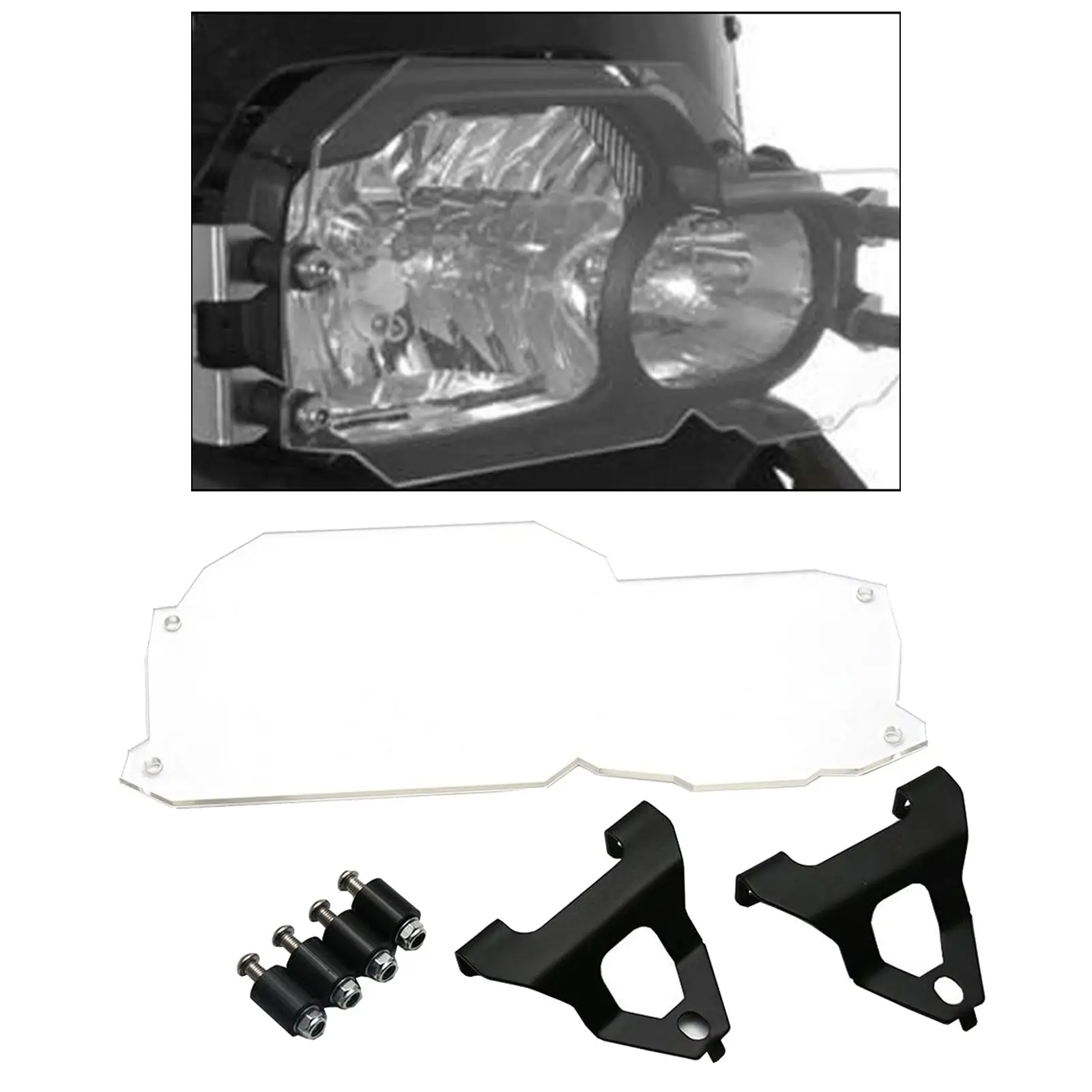 Прозрачные аксессуары для мотоциклов протектор передсветильник фар защита