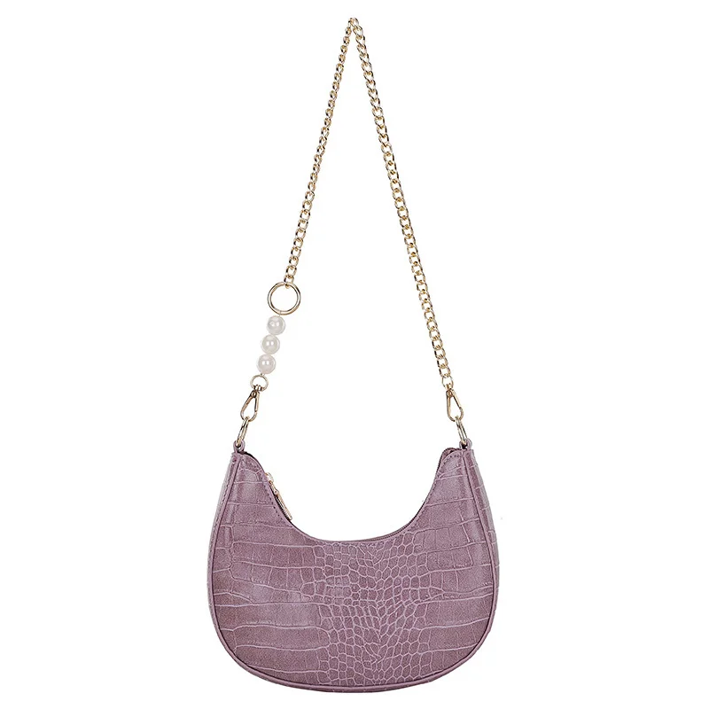 Retro Crocodile Pattern Baguette bag Small PU Leather Shoulder Bags Women Chain Design Luxury HandBag Female Travel Bags Purse
Retro Crocodile Pattern Baguette bag Small PU Leather Shoulder Bags Women Chain Design Luxury HandBag Female Travel Bags Purse