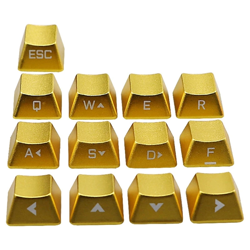 

Replaceable Metal Keycap Side Words Keys Mechanical Keyboard Cross Shaft Key Cap