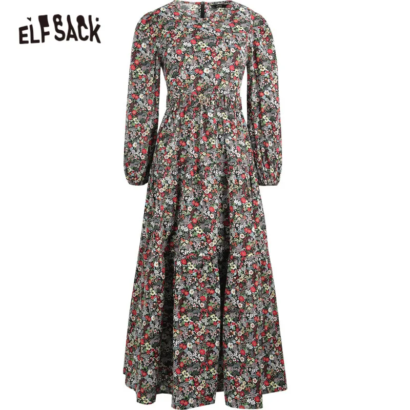 ELFSACK Floral Print High Waist Casual Vintage Women Midi Chiffon Dress,2021 Spring ELF Elegant Korean Female Party Dresses
ELFSACK Floral Print High Waist Casual Vintage Women Midi Chiffon Dress,2021 Spring ELF Elegant Korean Female Party Dresses