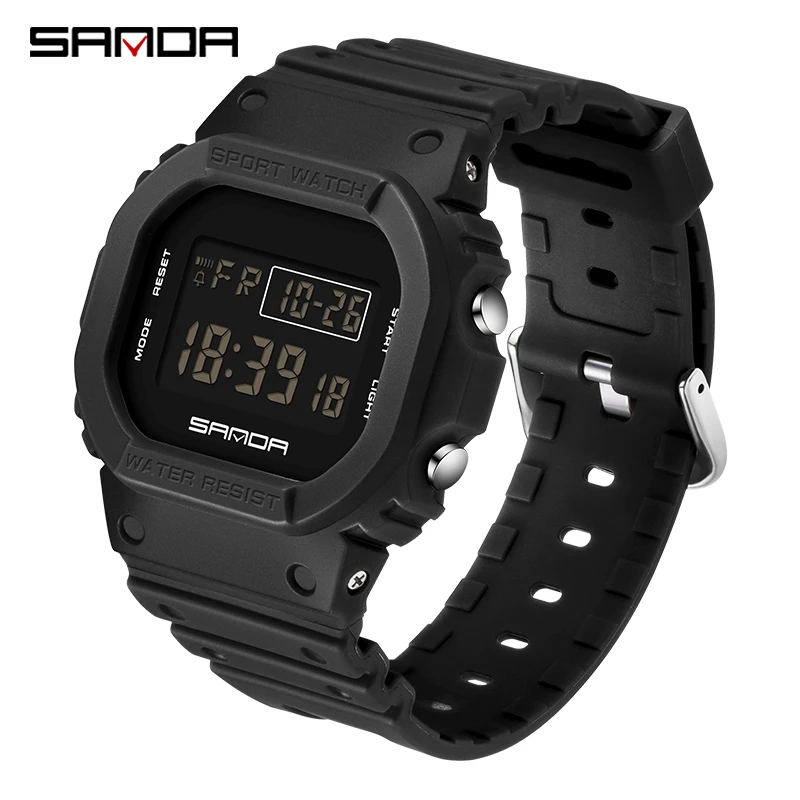 SANDA Men Sport Watch Digital Multifunction Alarm Chrono 5Bar Waterproof Back Light Square Outdoor Clock Relogio Masculino
SANDA Men Sport Watch Digital Multifunction Alarm Chrono 5Bar Waterproof Back Light Square Outdoor Clock Relogio Masculino