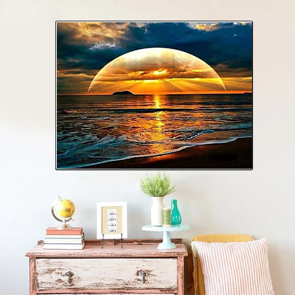 Modern high definition seaside sunset canvas paintings and posters, home living room decoration background wall paintings
Modern high definition seaside sunset canvas paintings and posters, home living room decoration background wall paintings