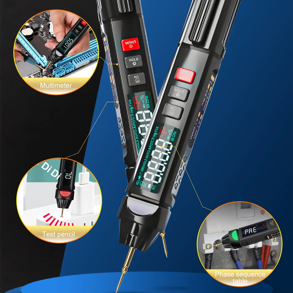 RELIFE 3 IN 1 DT-01 Smart Pen Type Mini Digital Multimeter Non-Contact Tester For Mobile Phone Motherboard Repair Personal DIY
RELIFE 3 IN 1 DT-01 Smart Pen Type Mini Digital Multimeter Non-Contact Tester For Mobile Phone Motherboard Repair Personal DIY