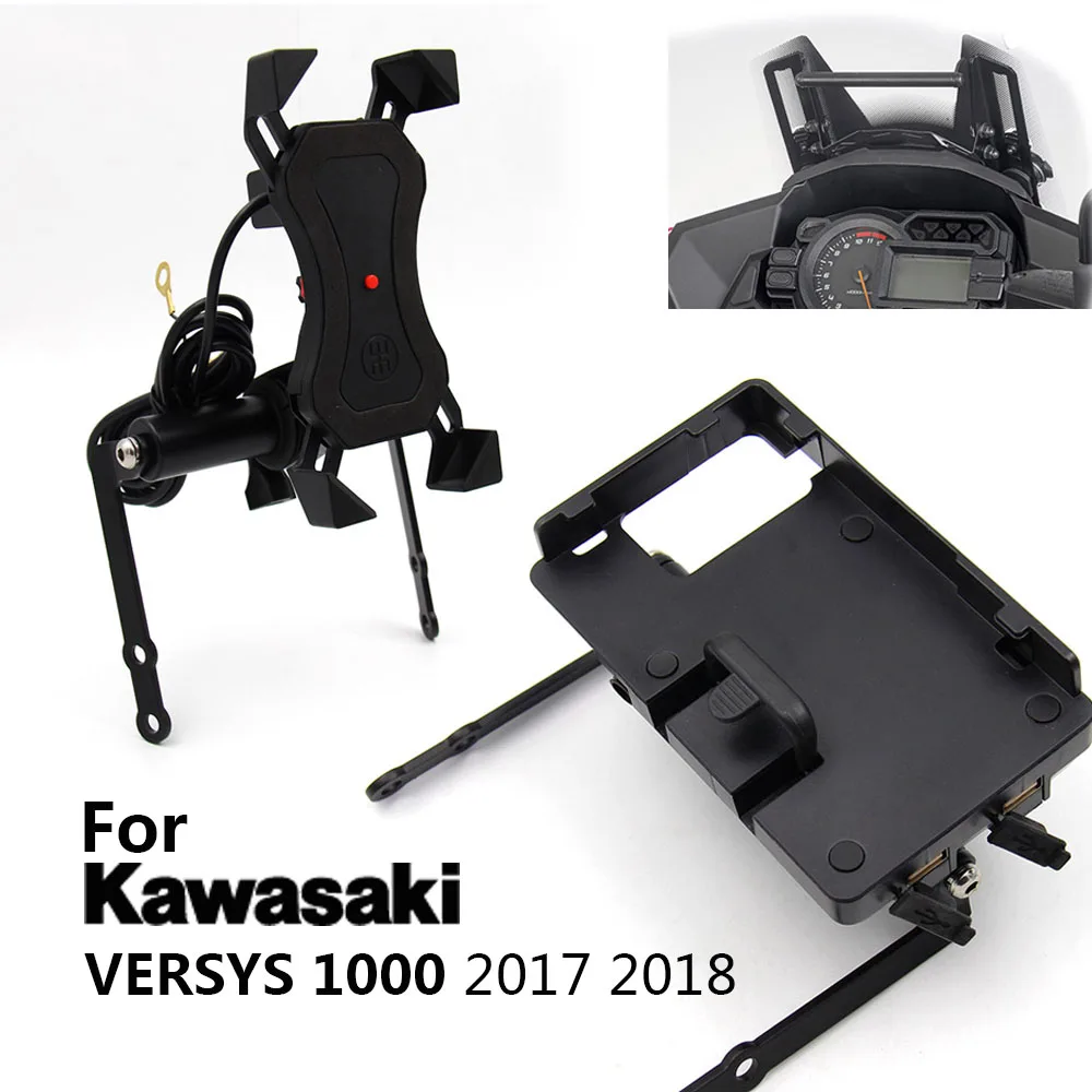 Держатель для GPS навигатора мотоцикла 12 мм Kawasaki Versys 1000 VERSYS1000 2017-2018 | Автомобили и