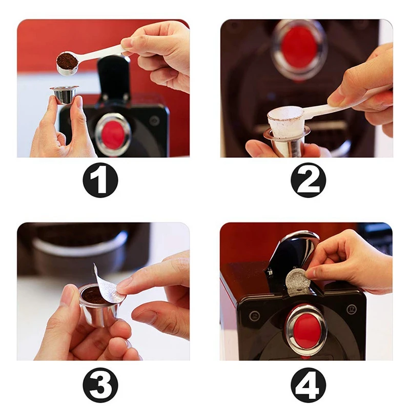 200PCS Aluminum Espresso Lids Foils Seals To Reusable Capsules Coffee Pod Compatible for Nespresso Not Compatible with Diameter
200PCS Aluminum Espresso Lids Foils Seals To Reusable Capsules Coffee Pod Compatible for Nespresso Not Compatible with Diameter