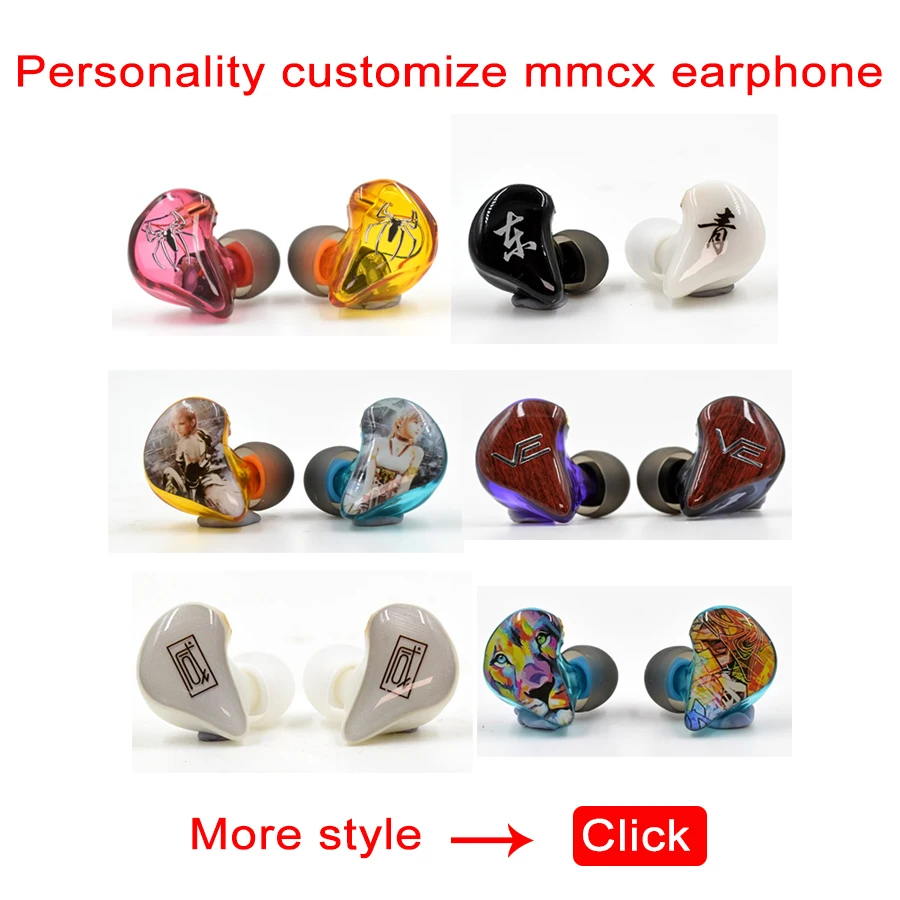 

Custom earphones DD BA Dynamic Balanced Armature In Ear Earphone Hybrid Drive DIY HIFI Monitor Printing Customized Sport Headset