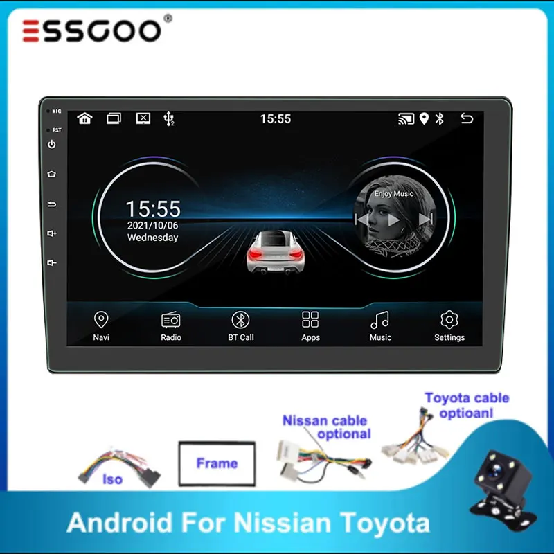 Автомагнитола ESSGOO, 2 DIN, 9 дюймов, Android, 2 + 16 ГБ, Gps, Wi-Fi, BT
Автомагнитола ESSGOO, 2 DIN, 9 дюймов, Android, 2 + 16 ГБ, Gps, Wi-Fi, BT