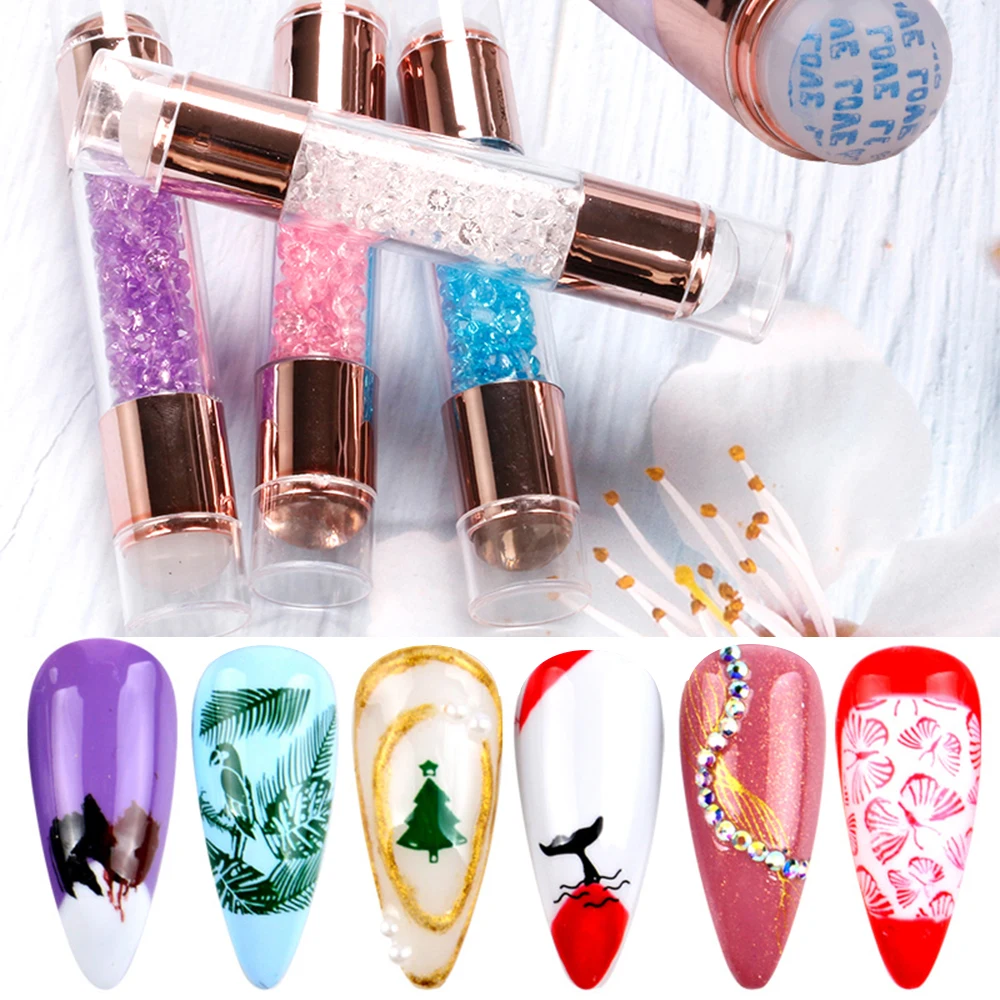 DIY Nail Art Transparent Silicone Seal, Nail Art Printing Plate Laminating Tool, Electroplating Double-head Printing Tool
DIY Nail Art Transparent Silicone Seal, Nail Art Printing Plate Laminating Tool, Electroplating Double-head Printing Tool