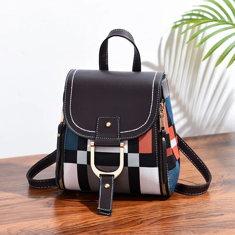 Ladies Fashion Brand Designer Plaid Stitching Contrast Color School Bag Backpack Various Back Style Campus Travel Handbag
Ladies Fashion Brand Designer Plaid Stitching Contrast Color School Bag Backpack Various Back Style Campus Travel Handbag