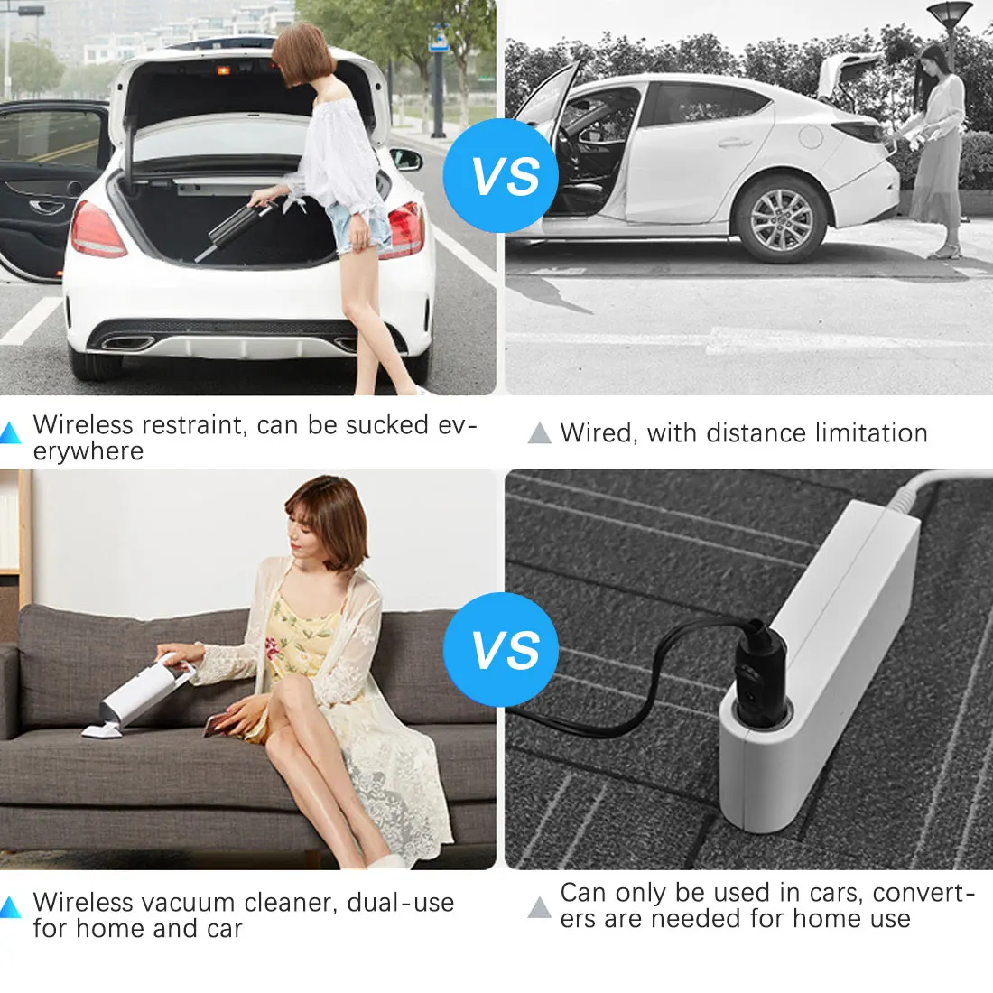 Wireless Portable Car Vacuum Cleaner Handheld Wet/Dry Dual-use Powerful Car Home Cleaning 120W 12V High Suction Vacuum Cleaner
Wireless Portable Car Vacuum Cleaner Handheld Wet/Dry Dual-use Powerful Car Home Cleaning 120W 12V High Suction Vacuum Cleaner
