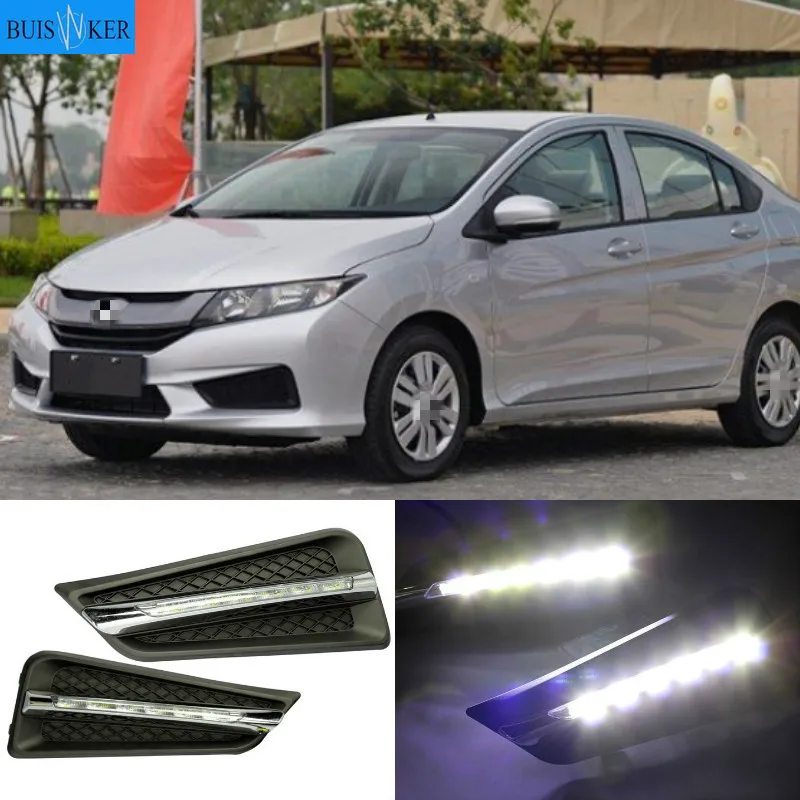 For Honda City 2015 2016 No-error Daytime Running Light LED DRL Fog Lamp Driving Lamp Car Styling
For Honda City 2015 2016 No-error Daytime Running Light LED DRL Fog Lamp Driving Lamp Car Styling