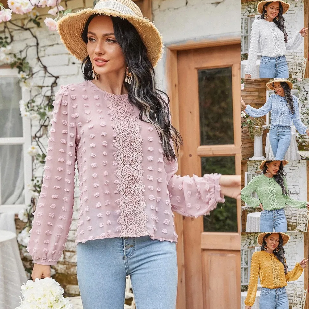 Office Lady Tie Flowers Solid Color Blouse Autumn 2021 New O-Neck Long Lantern Sleeve Chiffon Shirt Pullovers Women's Clothing
Office Lady Tie Flowers Solid Color Blouse Autumn 2021 New O-Neck Long Lantern Sleeve Chiffon Shirt Pullovers Women's Clothing