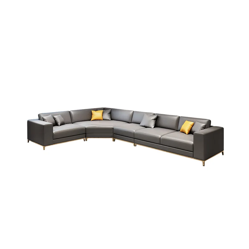 Post-modern light luxury leather sofa combination Living Room complete furniture latex first layer cowhide simple down sofa
Post-modern light luxury leather sofa combination Living Room complete furniture latex first layer cowhide simple down sofa