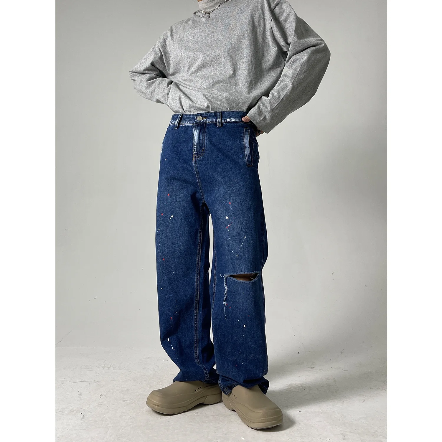 Damaged ripped jeans streetwear men 2021 hip hop men distressed denim jeans men clothing biker jeans U161
Damaged ripped jeans streetwear men 2021 hip hop men distressed denim jeans men clothing biker jeans U161