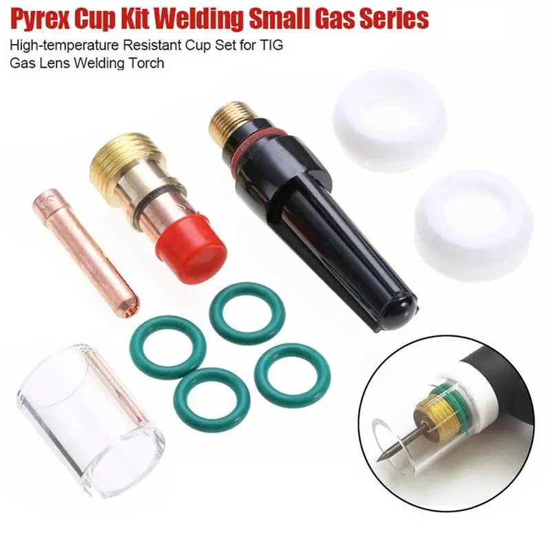 Комплект из чашки Pyrex для сварки, комплект из небольших газовых серий, устойчивых к высоким температурам стаканов для газовых линз TIG, Свароч...
Комплект из чашки Pyrex для сварки, комплект из небольших газовых серий, устойчивых к высоким температурам стаканов для газовых линз TIG, Свароч...