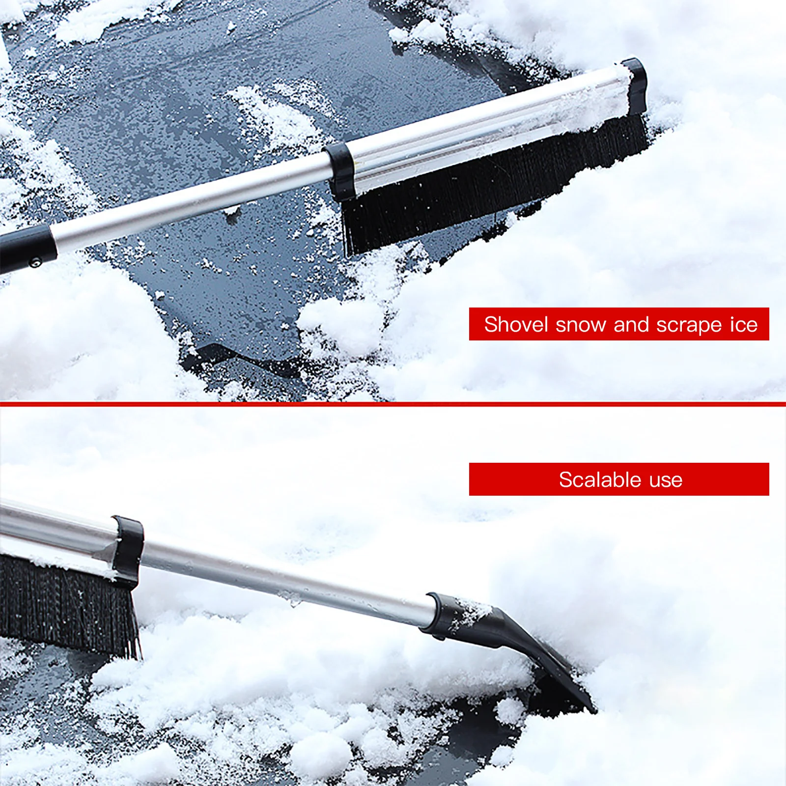 Snow Shovel Car Snow And Ice Removal Helper Snow Remover Nylon Brush For Winter Aluminum Alloy Telescopic Snow Brush Ice Shovel
Snow Shovel Car Snow And Ice Removal Helper Snow Remover Nylon Brush For Winter Aluminum Alloy Telescopic Snow Brush Ice Shovel