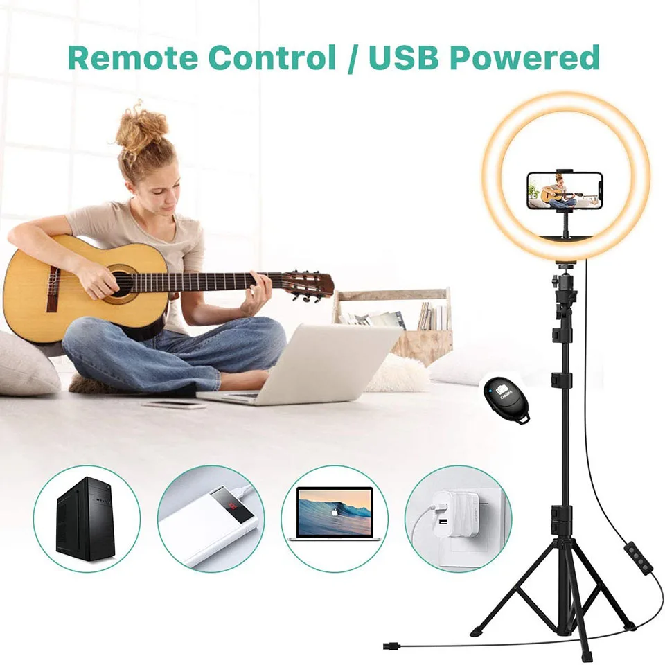 10in LED Selfie Ring Light with Tripod Phone Stand Photography Lighting Camera Photo Studio Circle Fill Ringlight Lamp Youtube
10in LED Selfie Ring Light with Tripod Phone Stand Photography Lighting Camera Photo Studio Circle Fill Ringlight Lamp Youtube