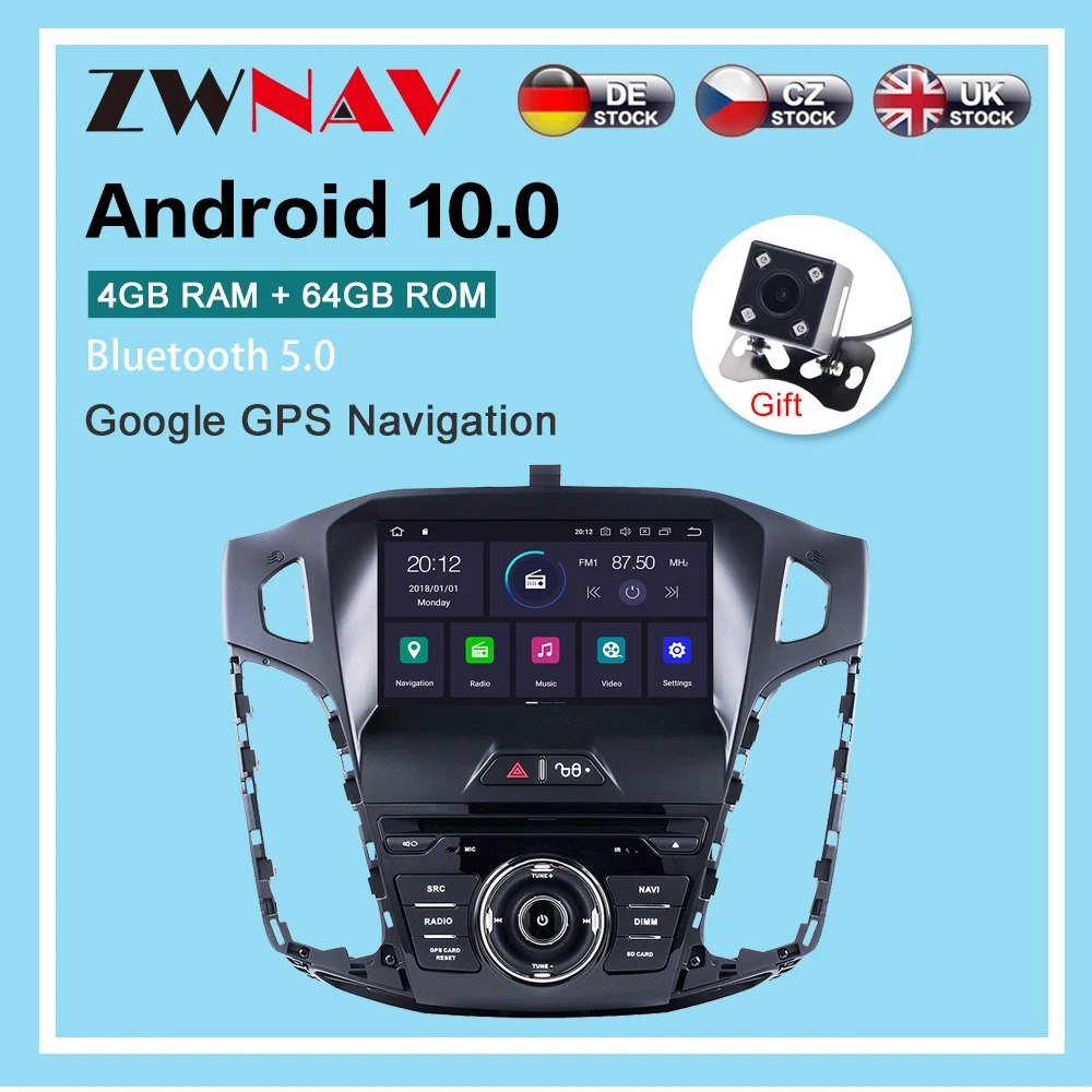 Carplay Android 10.0 Car GPS Navigation For Ford focus 2012-2018 Autostereo headunit Multimedia player Car radio tape recorder 
Carplay Android 10.0 Car GPS Navigation For Ford focus 2012-2018 Autostereo headunit Multimedia player Car radio tape recorder
