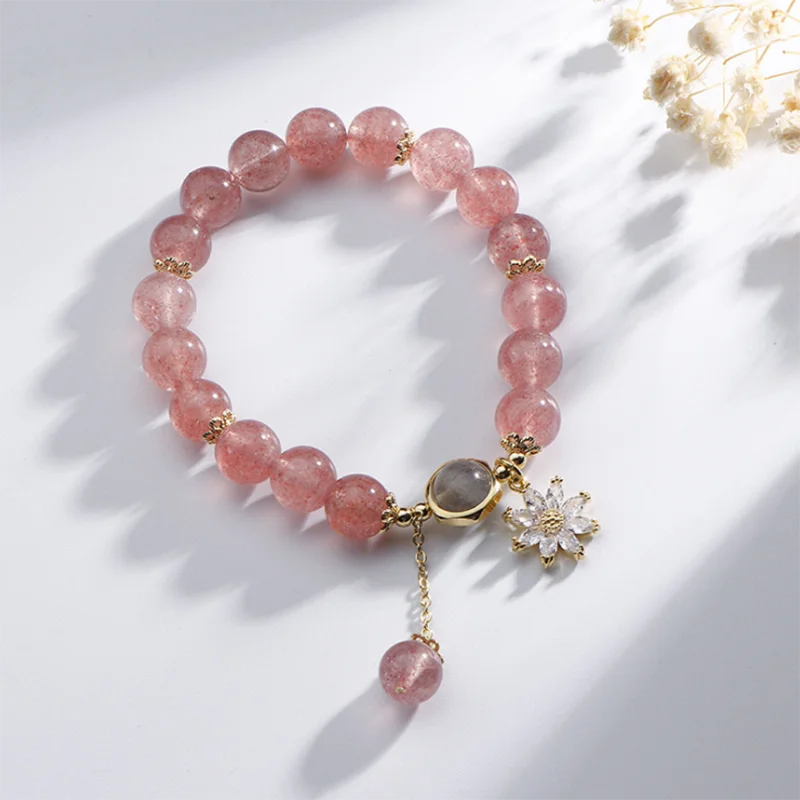 Natural Strawberry Crystal Charm Bracelet Hand String Bangles For Women Fashion Luky Bead Jewelry Accessories Gift
Natural Strawberry Crystal Charm Bracelet Hand String Bangles For Women Fashion Luky Bead Jewelry Accessories Gift