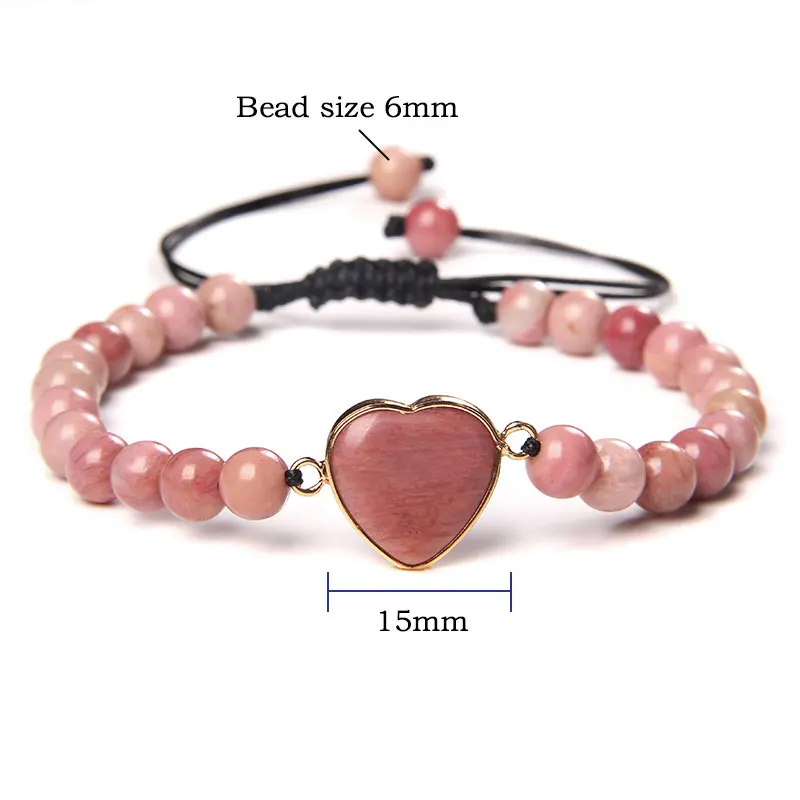 Vintage Braid Bracelets Women 6 mm Green Imperial Jaspe Beads Bracelet Adjustable Black Rope Heart Shape Charm Bangle Men Jewelr
Vintage Braid Bracelets Women 6 mm Green Imperial Jaspe Beads Bracelet Adjustable Black Rope Heart Shape Charm Bangle Men Jewelr