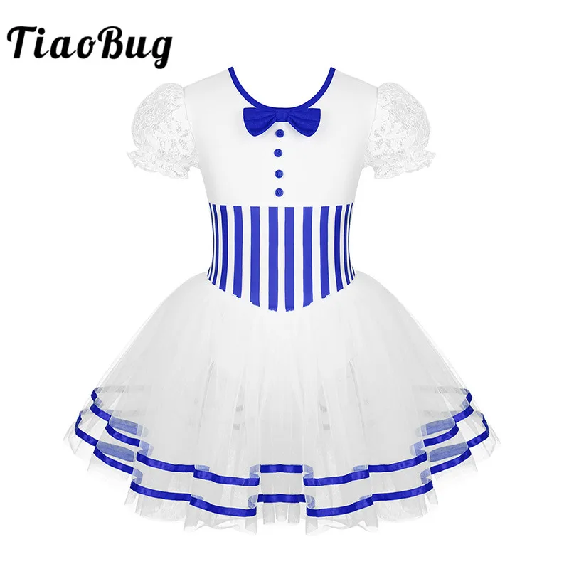 TiaoBug Kids Lace Short Sleeves Striped Mesh Tutu Ballet Figure Skating Dress Gymnastics Leotard Girls Performance Dance Costume
TiaoBug Kids Lace Short Sleeves Striped Mesh Tutu Ballet Figure Skating Dress Gymnastics Leotard Girls Performance Dance Costume