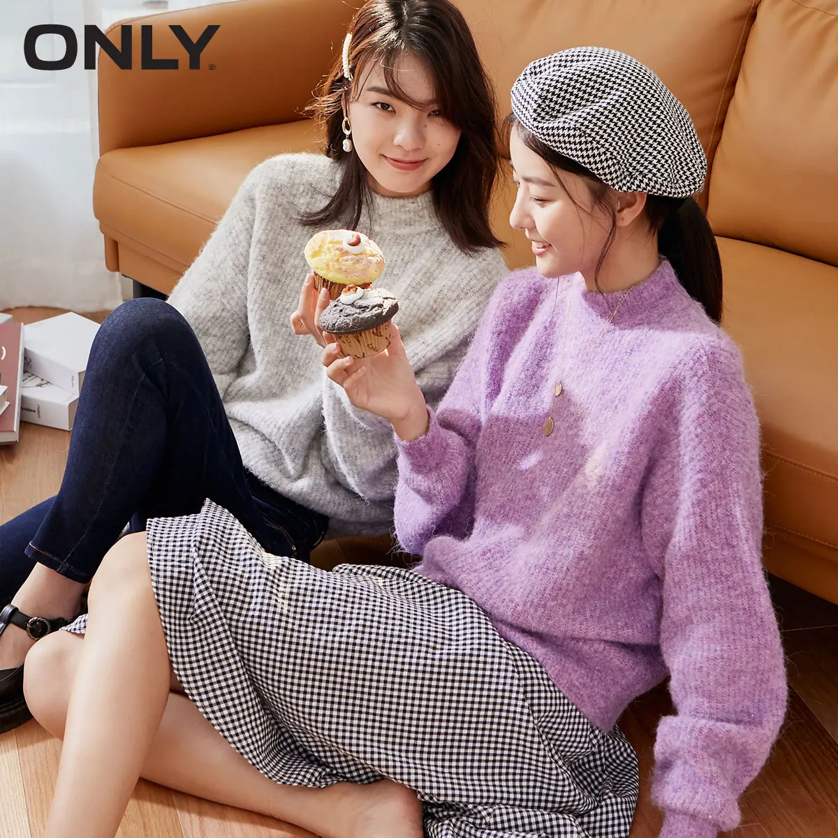 ONLY2020 autumn new pure color wool lazy loose wool knit sweater women | 120424040
ONLY2020 autumn new pure color wool lazy loose wool knit sweater women | 120424040