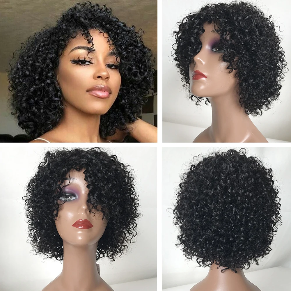 Branzilian Jerry curly headband wig 8-12inch Human Hair Short Curly Human Hair wig For Black women Non Lace front wig
Branzilian Jerry curly headband wig 8-12inch Human Hair Short Curly Human Hair wig For Black women Non Lace front wig