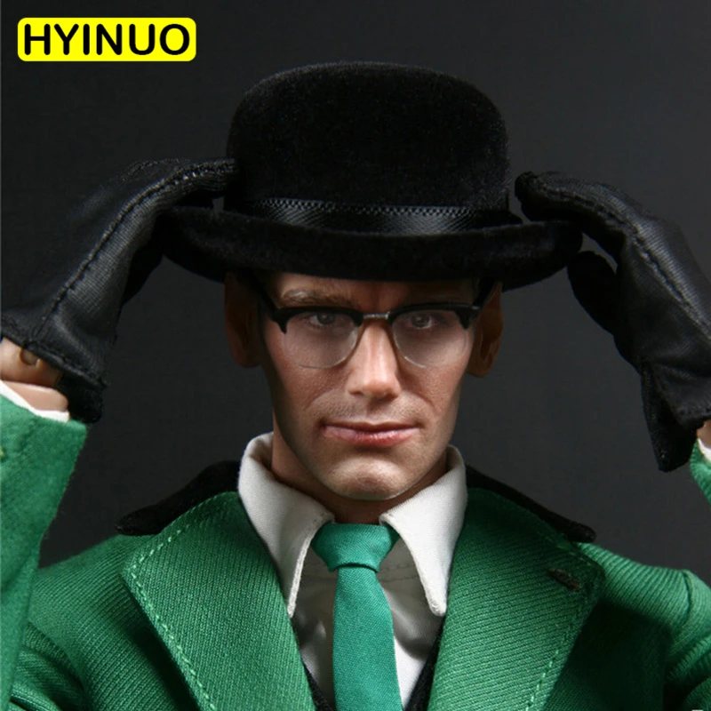 Фото 1/6 Scale Megamind The Riddler Edward Nygma набор экшн фигурок с 2 фигурами модель 12 дюймов полный