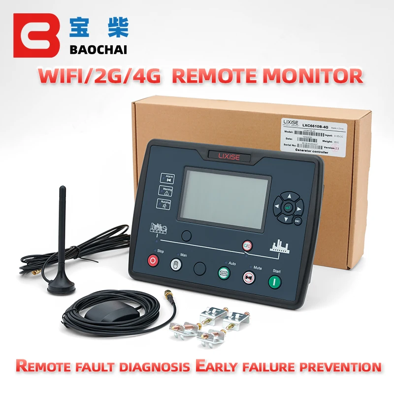 LXC6610B-4G remote start genset controller cellphone control module WIFI 
LXC6610B-4G remote start genset controller cellphone control module WIFI