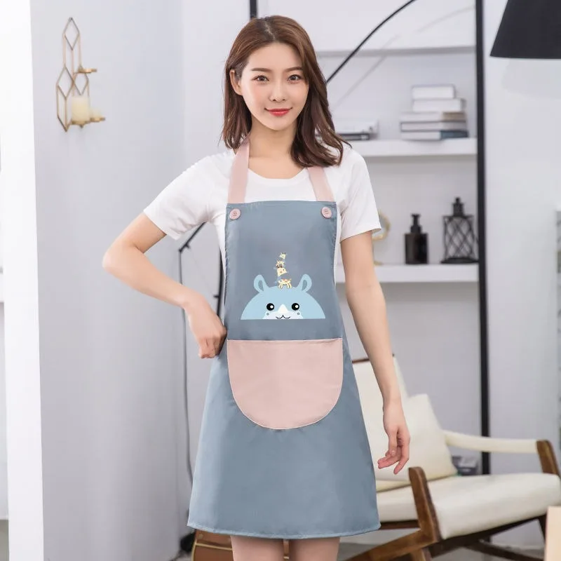 Home Creative Fashion Apron Waterproof Oil-Proof Polyester Cooking Household Cute Deer Hand-Wiping Sleeveless Kitchen Apron
Home Creative Fashion Apron Waterproof Oil-Proof Polyester Cooking Household Cute Deer Hand-Wiping Sleeveless Kitchen Apron
