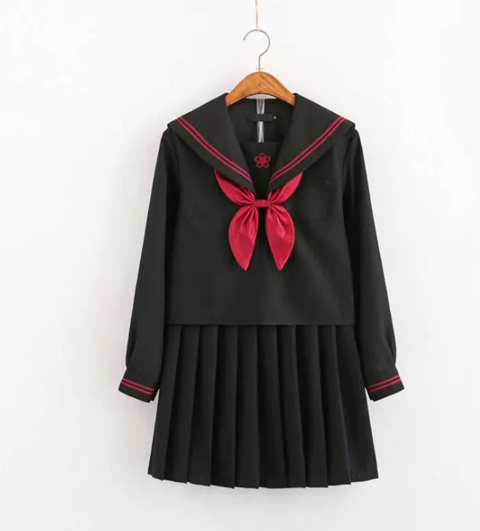 2020 Autumn Japanese School Uniforms For Girls Cute Long-length Sailor Tops Pleated Skirt full Sets Cosplay Costume Series TX211
2020 Autumn Japanese School Uniforms For Girls Cute Long-length Sailor Tops Pleated Skirt full Sets Cosplay Costume Series TX211