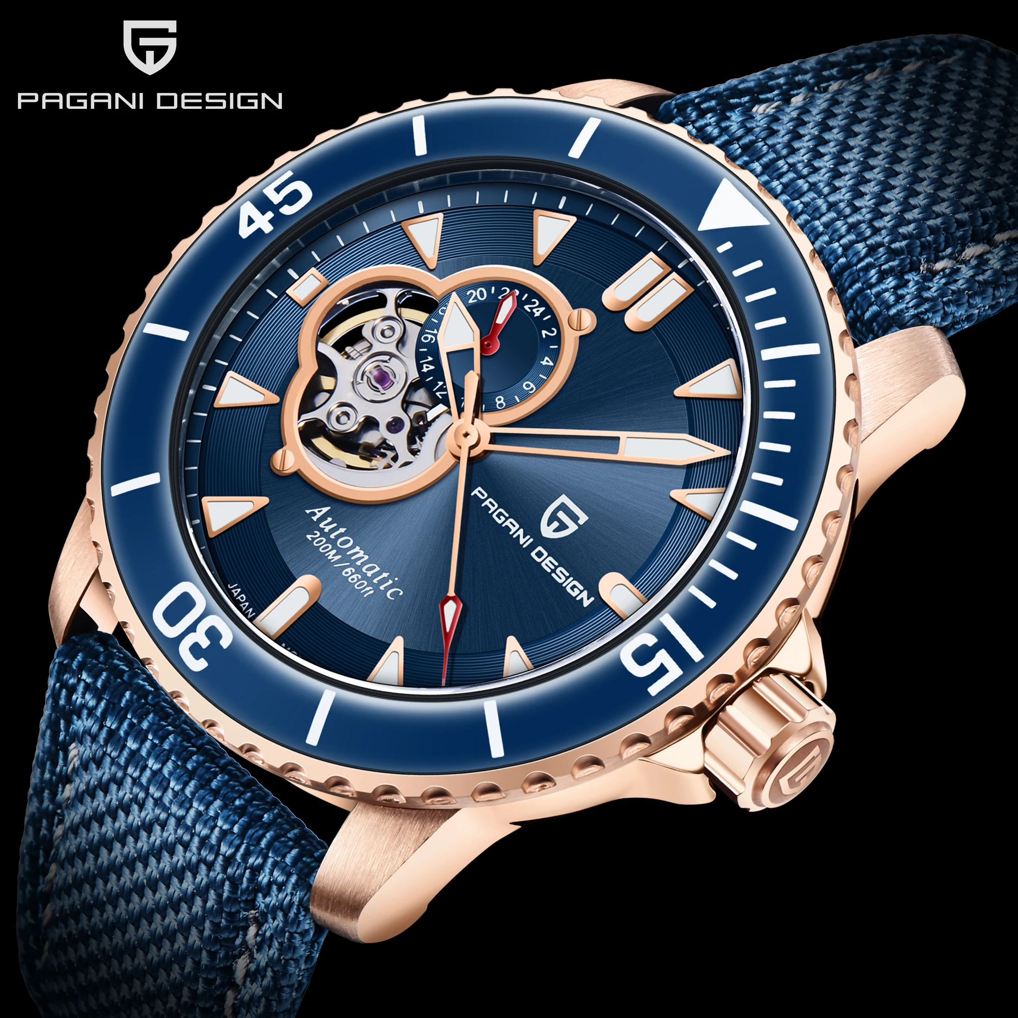 Pagani Design 2021 New Top Brand Fashion Luxury Men's Automatic Mechanical Watches Waterproof Japanese NK39 Sapphire Glass Watch
Pagani Design 2021 New Top Brand Fashion Luxury Men's Automatic Mechanical Watches Waterproof Japanese NK39 Sapphire Glass Watch