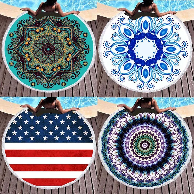 Extra Large Round Beach Towel with Summer Outdoor Printed Beach Towel Handy To Carry Picnic Mat
Extra Large Round Beach Towel with Summer Outdoor Printed Beach Towel Handy To Carry Picnic Mat