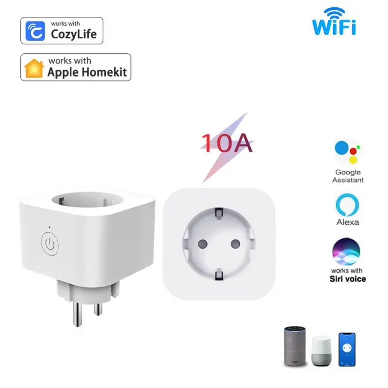 EU Plug WIFI Wireless Remote Control Socket Smart Timer Plug Voice Control Home Smart Fire Safety PC Smart Power Socket
EU Plug WIFI Wireless Remote Control Socket Smart Timer Plug Voice Control Home Smart Fire Safety PC Smart Power Socket