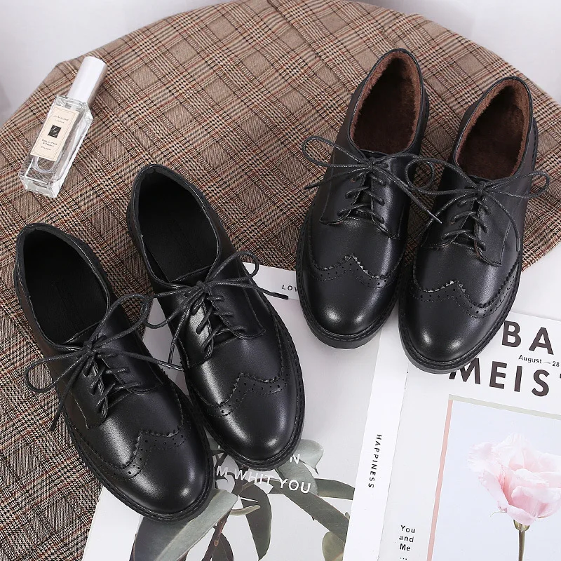 Туфли женские в британском стиле, простые тонкие кожаные туфли на толстом каблуке, с завязкой спереди, маленькие кожаные туфли
Туфли женские в британском стиле, простые тонкие кожаные туфли на толстом каблуке, с завязкой спереди, маленькие кожаные туфли